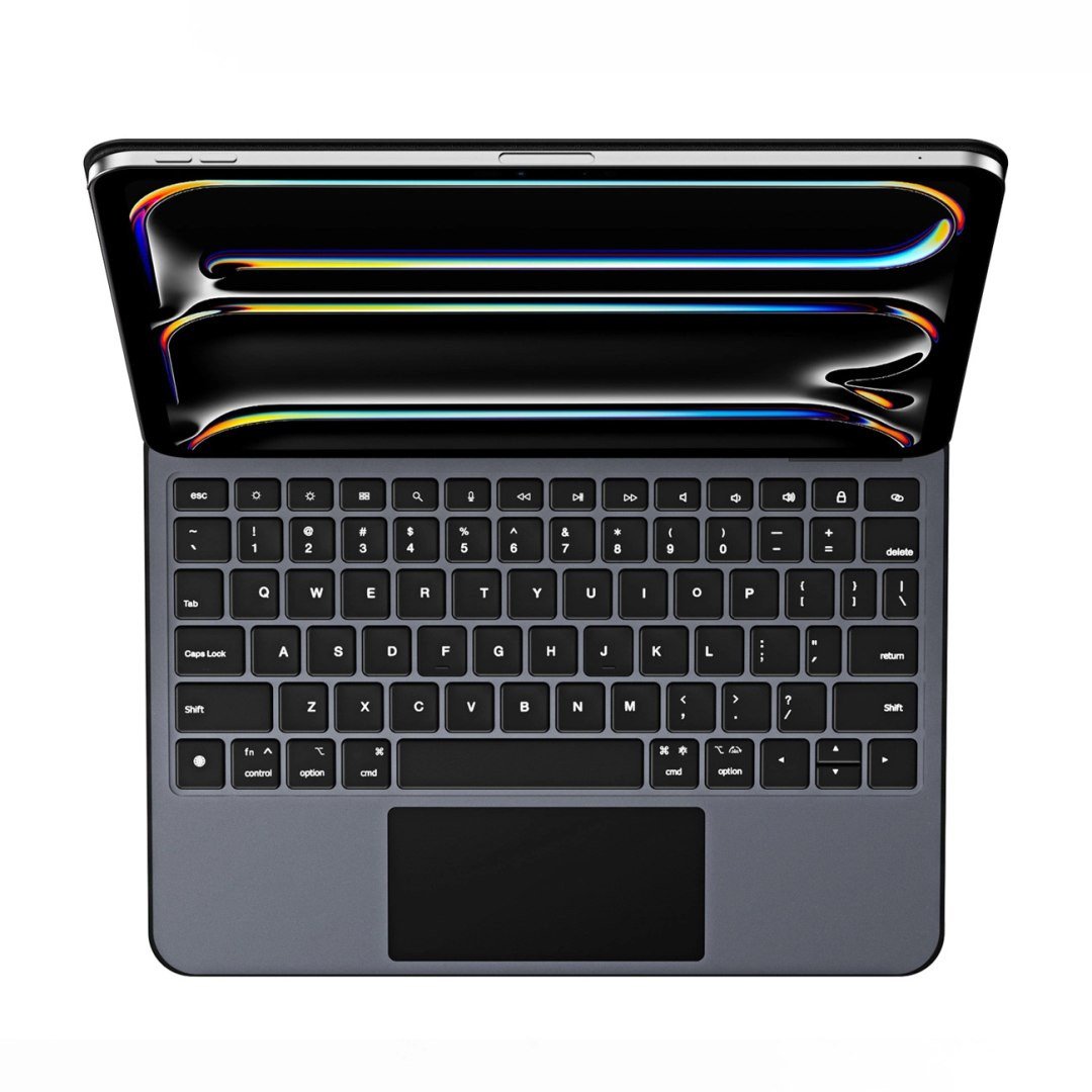 Tastierë me tastierë DUX DUCIS MK Pro Series për iPad Pro 11 2025 2024, me trackpad, magnetike, e zezë