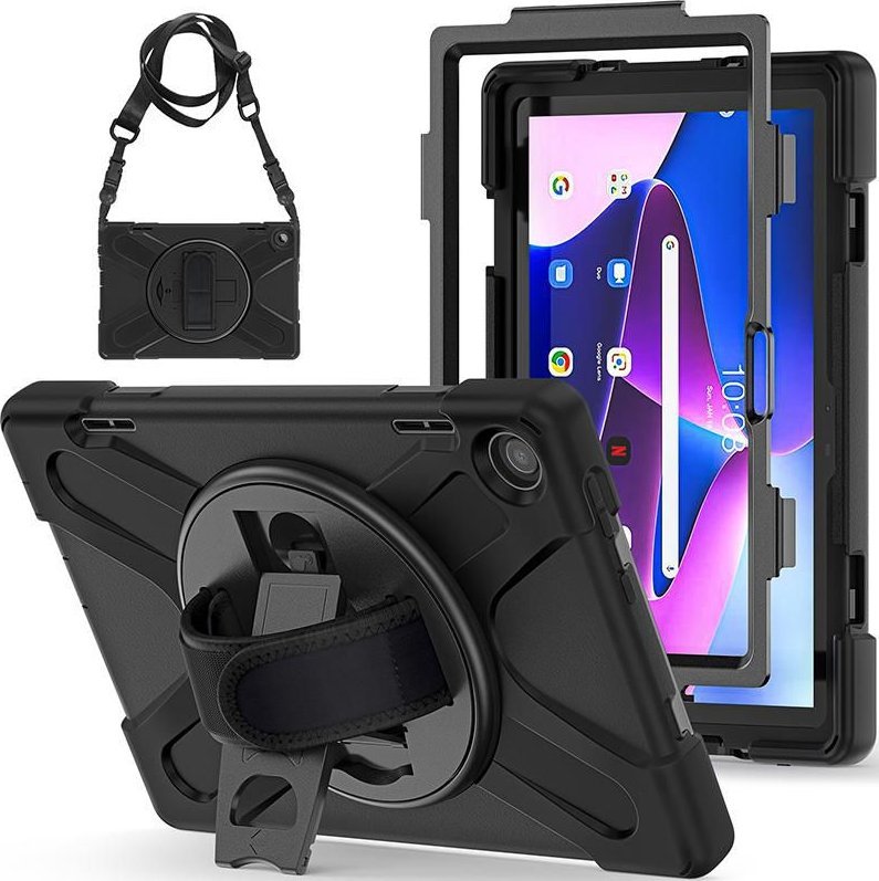 Këllëf tablet eSTUFF AUSTIN Defender ES681906, për Lenovo TAB M10 3rd Gen 10.1", i zi