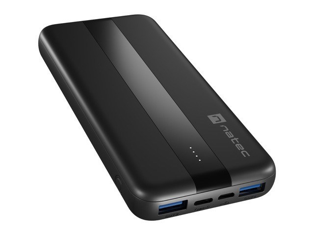 Power bank Natec, 10000mAh, 3 porta USB, Li Polymer, i zi
