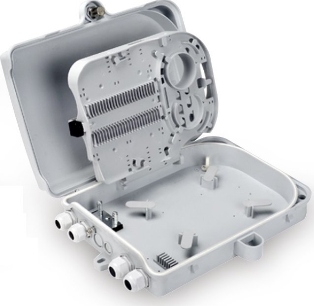 Kuti shpërndarëse fibrash optike Digitus FTTH Outdoor, 24 porta LC duplex SC simplex, gri