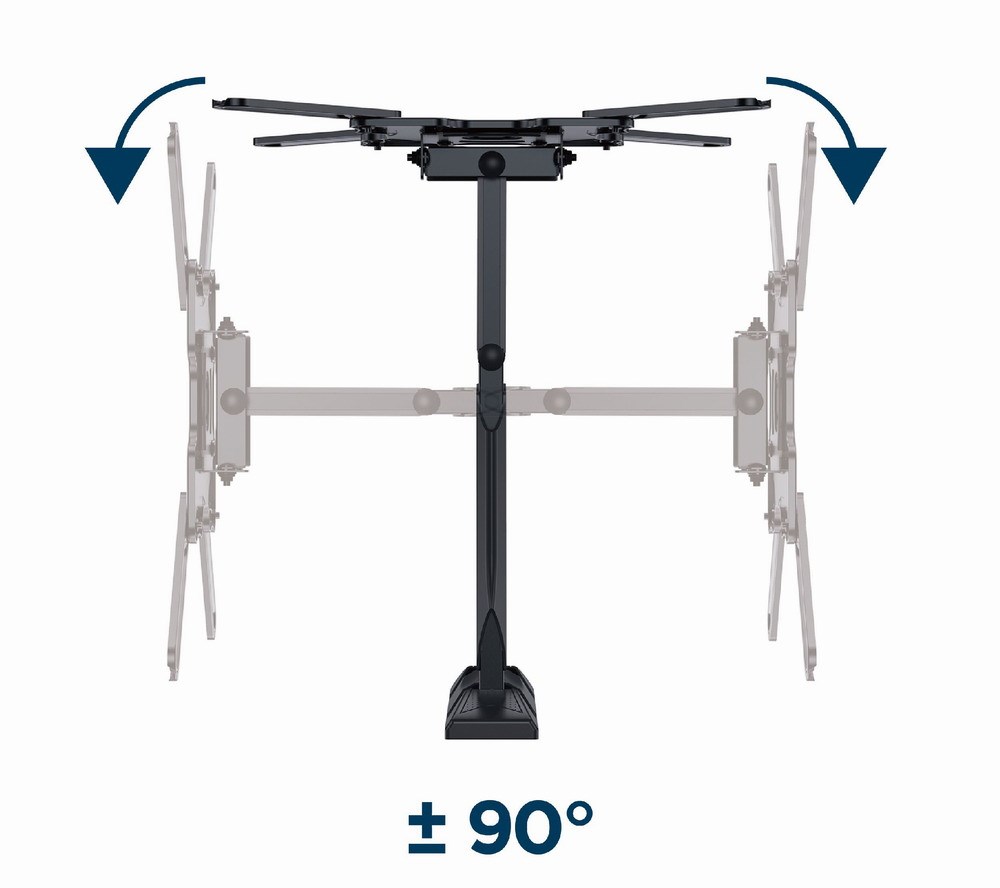 Mbajtëse muri për TV Gembird WM-55ST-01, 32"-55", e zezë