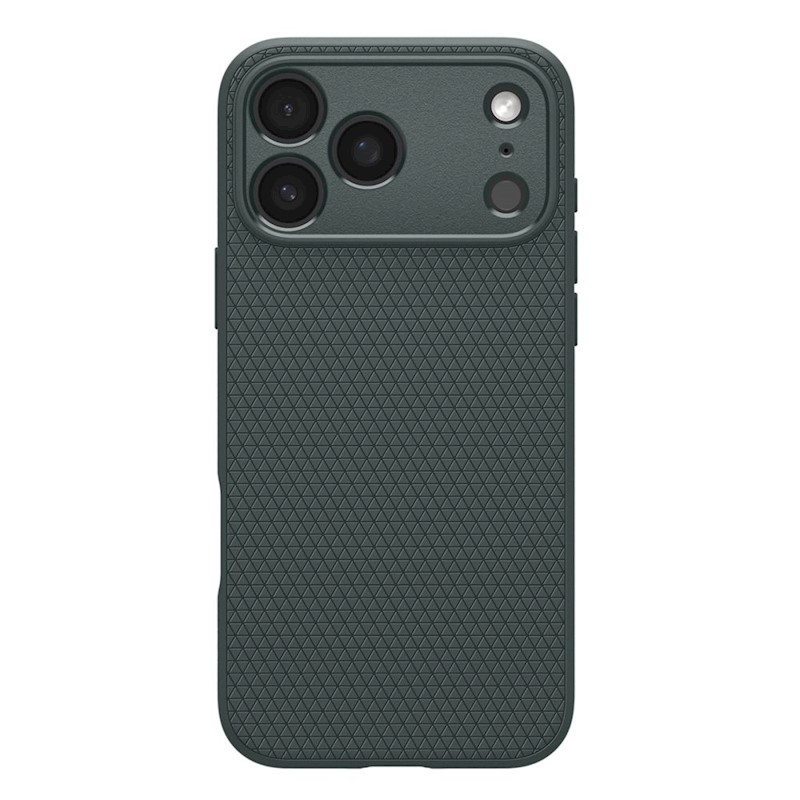Mbulesë telefoni Spigen Liquid Air për iPhone 17 Pro Max, antibakteriale, Abyss Green