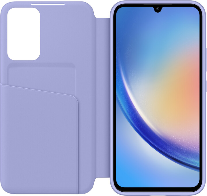 Këllëf Samsung Smart View për Galaxy A34 5G, i kaltër