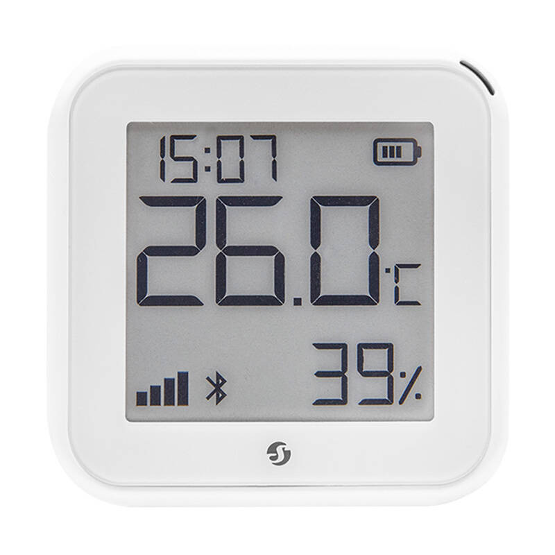 Sensor temperature dhe lagështie Shelly Plus H&amp;T Gen 3, Wi‑Fi, Bluetooth, i bardhë mat