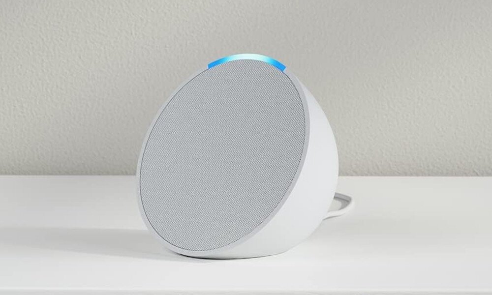 Altoparlant smart Amazon Echo Pop Gen 1, WiFi, Bluetooth, i bardhë