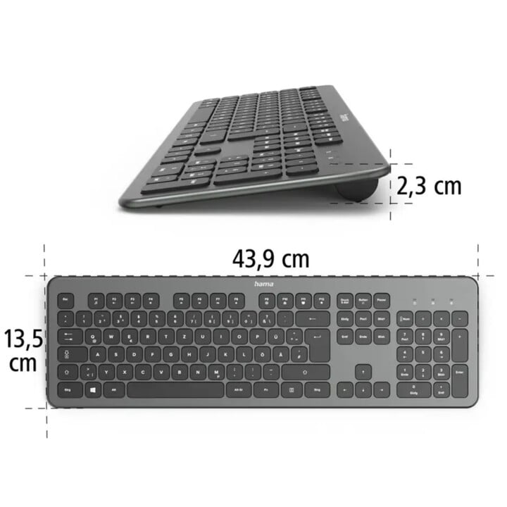 [OUTLET] Tastierë Hama KW-700, gri