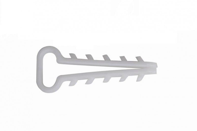Mbajtëse kabllosh Ergom Quick Mount Bracket USMP-5, paketim 100 copë, polipropilen, të bardha