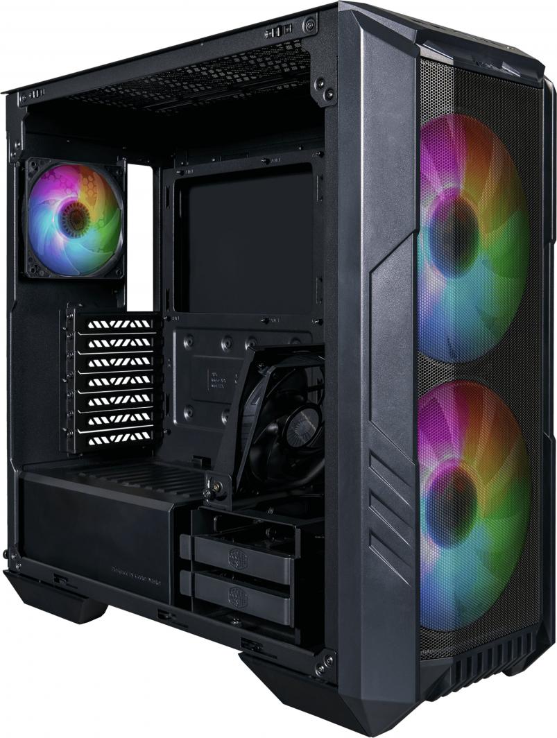 Kasë Cooler Master HAF 500 ARGB, e zezë, Midi Tower