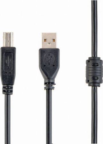Kabllo USB Cablexpert CCFB USB-A në USB-B, 1.5m, i zi