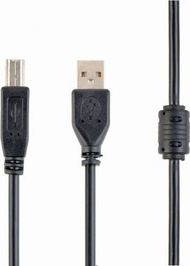 Kabllo USB Cablexpert CCFB USB-A në USB-B, 1.5m, i zi