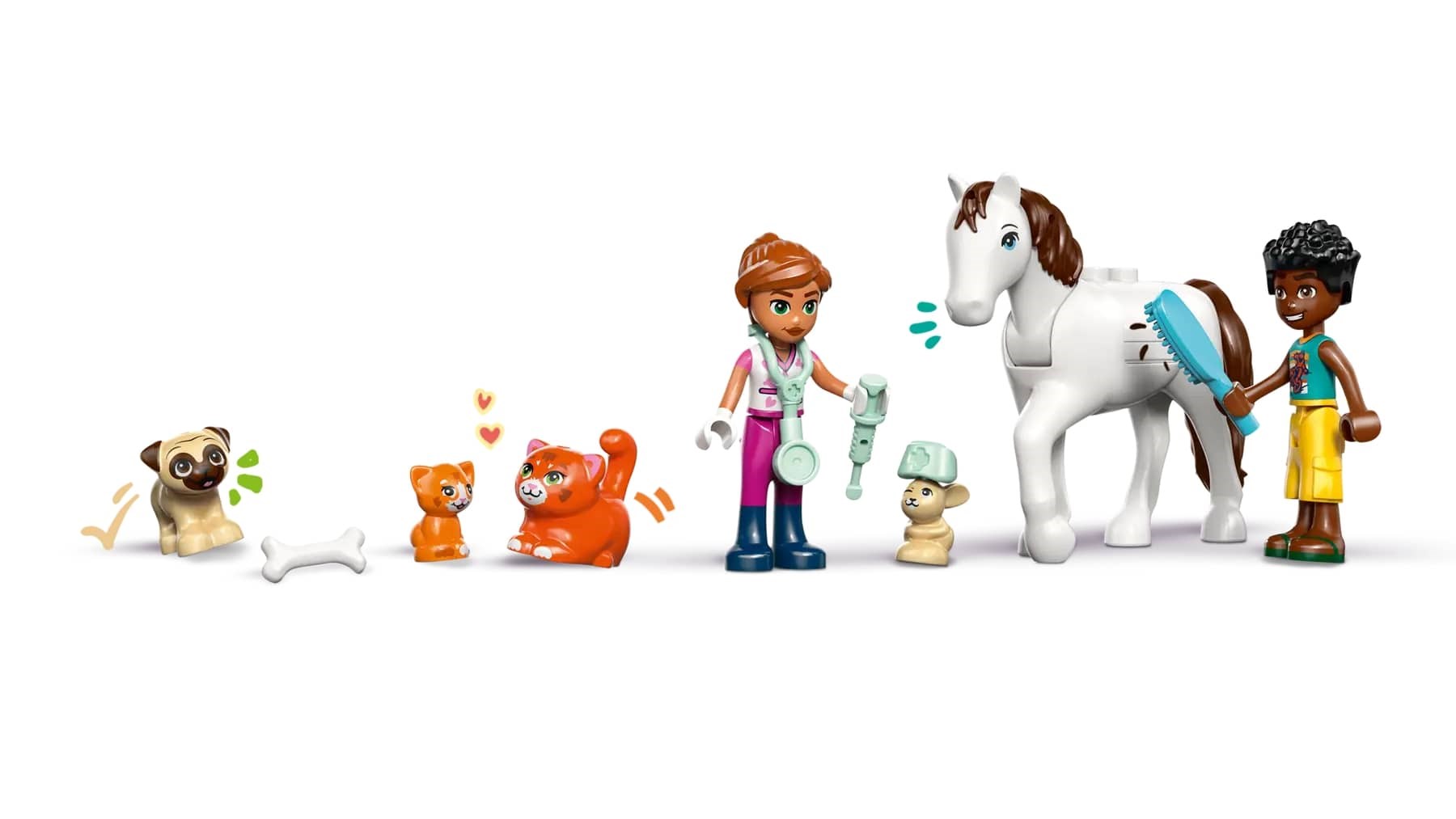 Set lodër LEGO Veterinary Clinic 42696, klinikë veterinare, shumëngjyrëshe