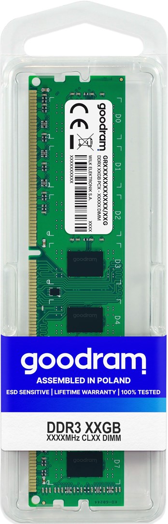 Memorie GoodRam DDR3, 8GB, 1600MHz