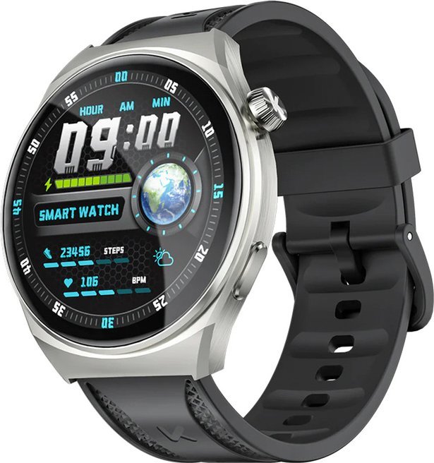 Orë inteligjente Kumi GW6, monitorim aktiviteti, njoftime smart, e zezë