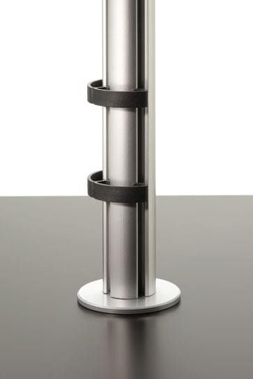 Shtyllë dyshemeje Novus TSS845B, 84.5 cm, montim me vidë shpuese, argjendtë