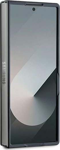 Mbulesë telefoni DKNY PU Leather, për Samsung Galaxy Z Fold6, me dizajn me kuadrate dhe vija, e zezë