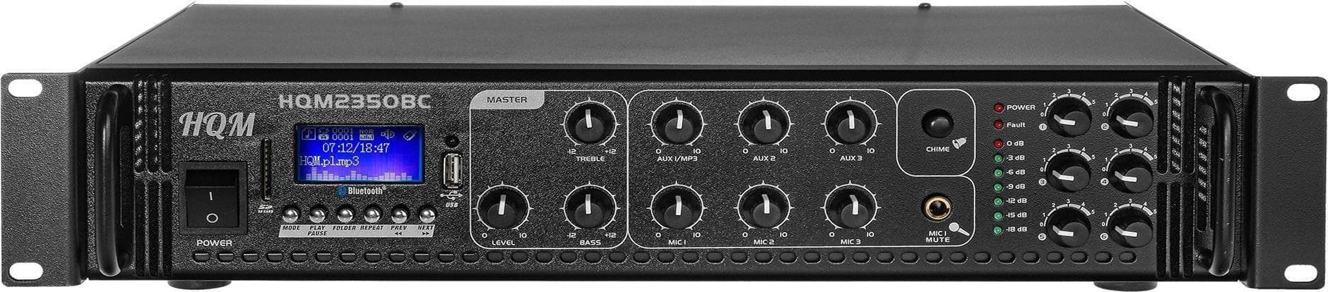 Amplifikator PA Hqm, 350W RMS, 6 zona, Bluetooth