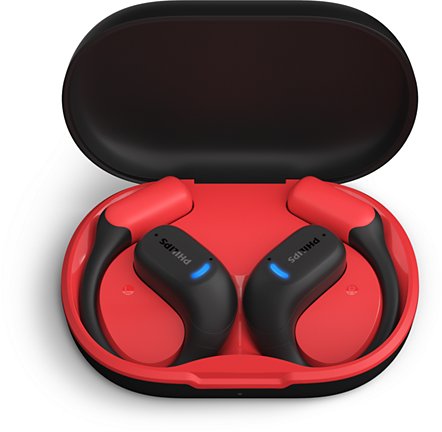Kufje sportive Philips TAA6709, true wireless open ear, IP55, të zeza