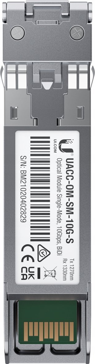 Modul rrjeti Ubiquiti UACC-OM-SM-10G-S-2, SFP+ 10 Gbps, single mode, i argjendtë