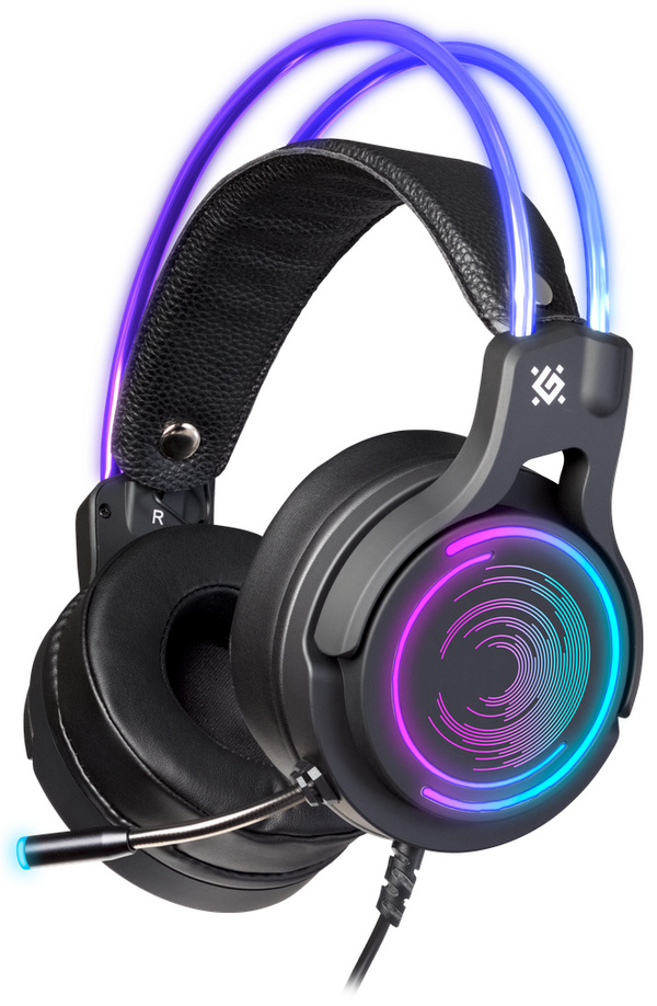 Kufje DEFENDER COSMO PRO 7.1, USB, 2.1m, RGB, të zeza
