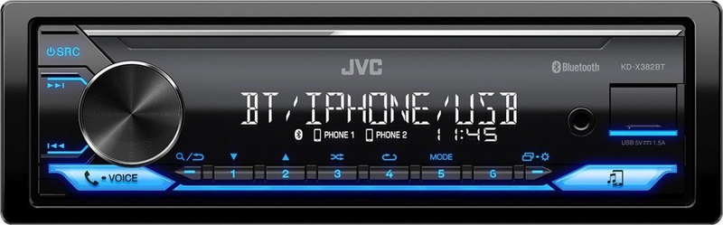 Radio veture JVC KDX-382BT, Bluetooth, USB, e zezë