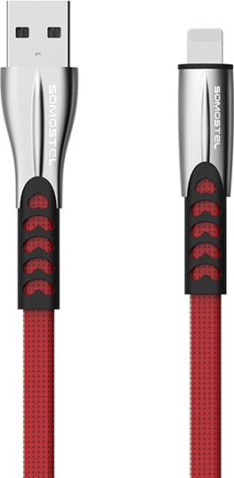 Kabllo Somostel, USB-A - Lightning, 1 m, e kuqe