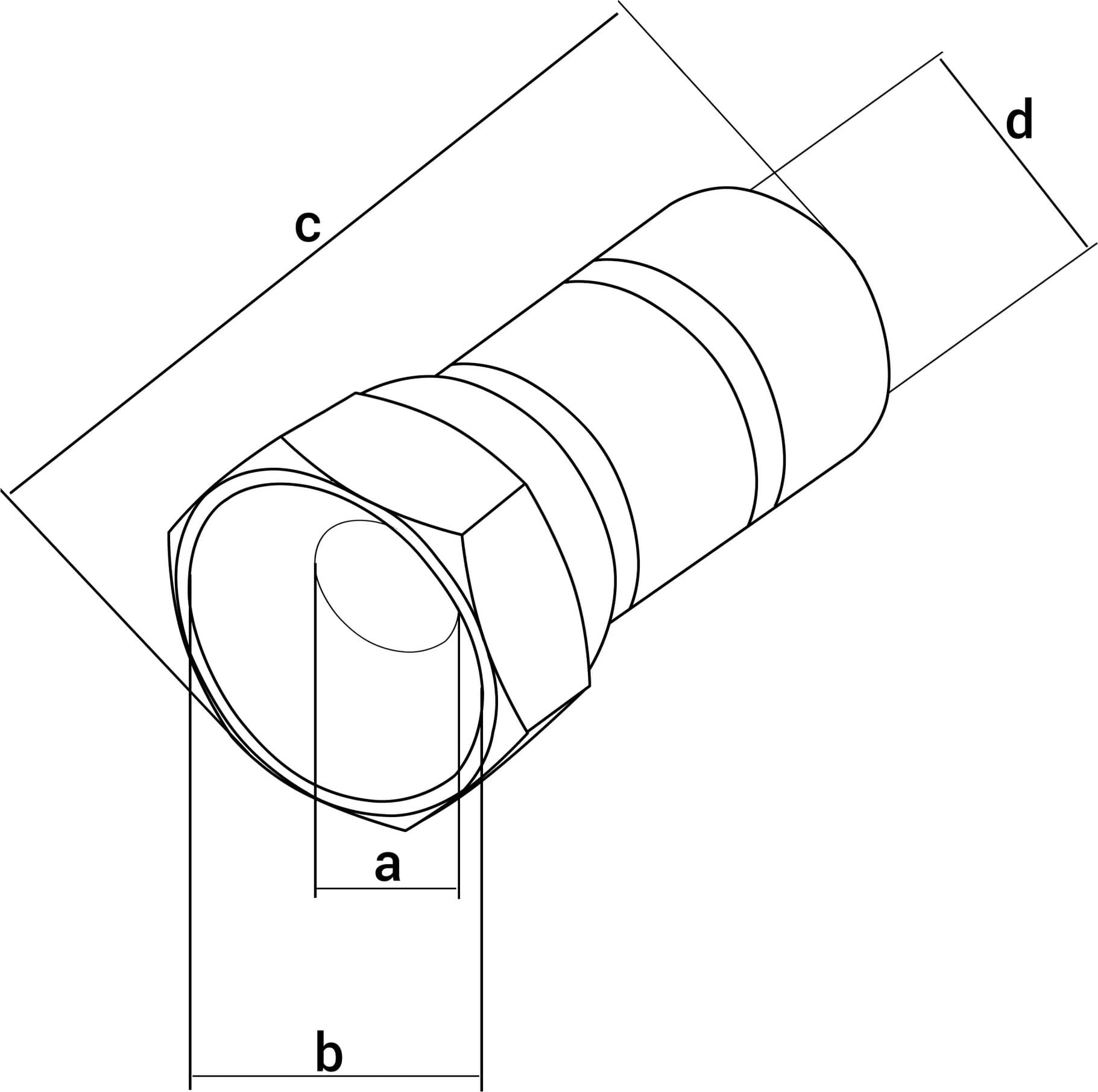 Konektor F Blow 2836 Wt.sat, për kabllo RG6 6.5mm, rondelë bakri