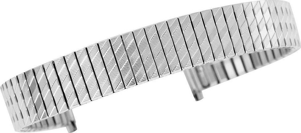 Rrip ore KEMER Belt Bracelet 130S, elastik 12 deri 16 mm, argjendtë