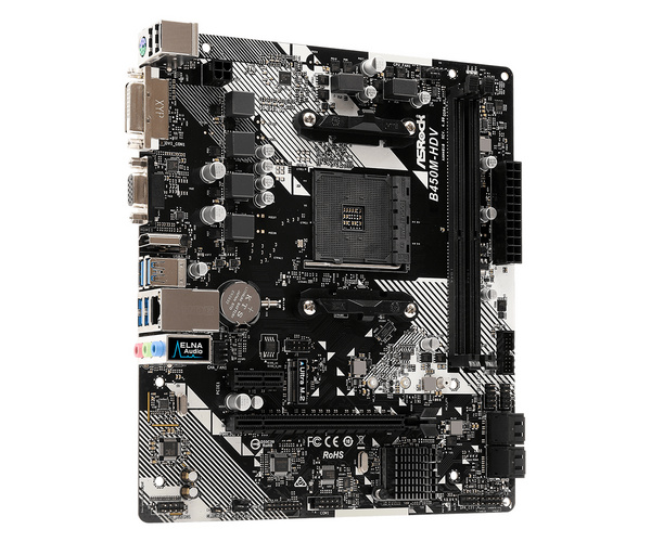 Pllakë amë Asrock B450M-HDV, AMD B450 Socket AM4 micro ATX