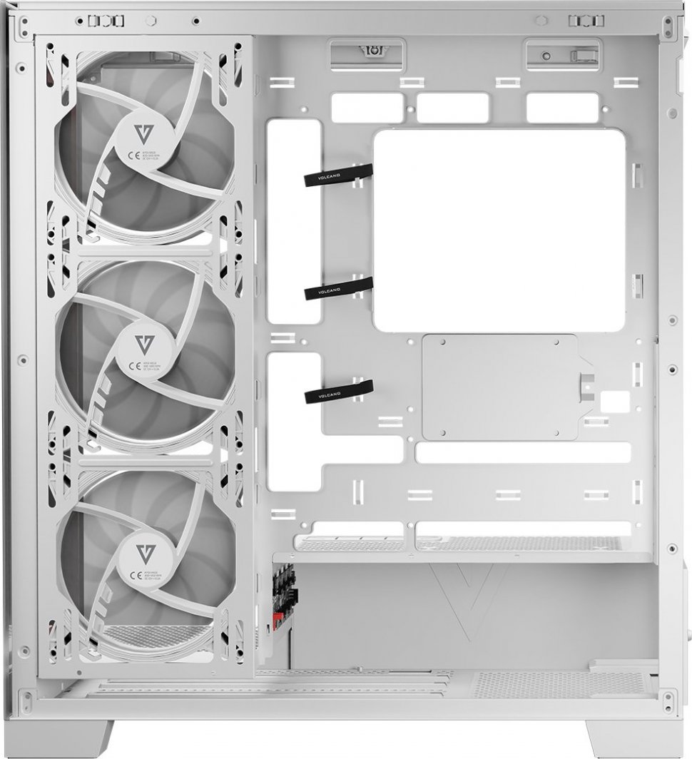 Kasë Modecom Volcano Space Apex ARGB, e bardhë, Midi Tower