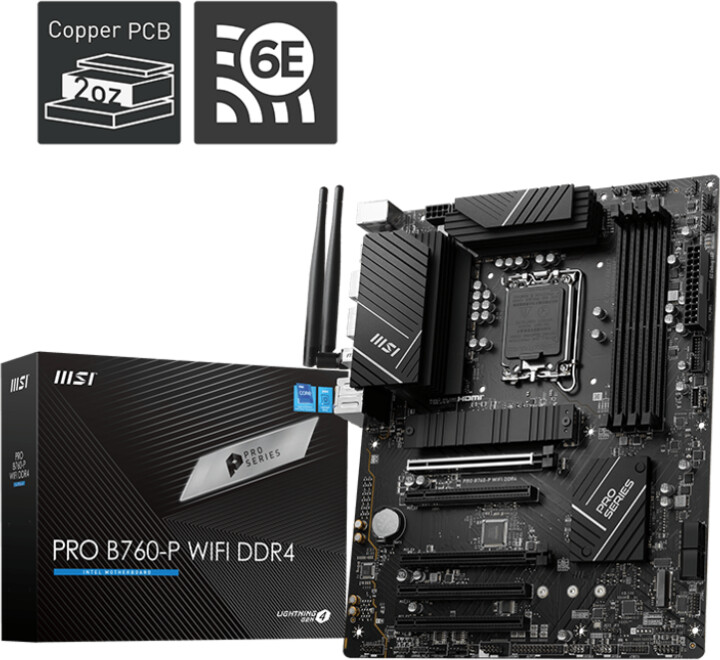 [OUTLET] Pllakë amë MSI PRO B760-P WIFI DDR4 - Intel B760