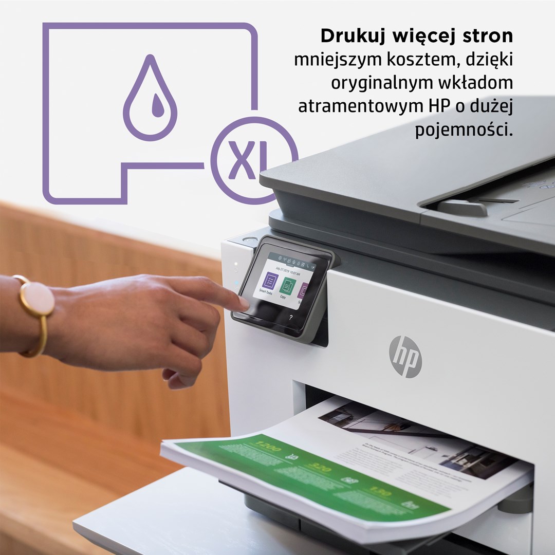 Printer multifunksional HP OfficeJet Pro 9022e, Inkjet termal, i bardhë