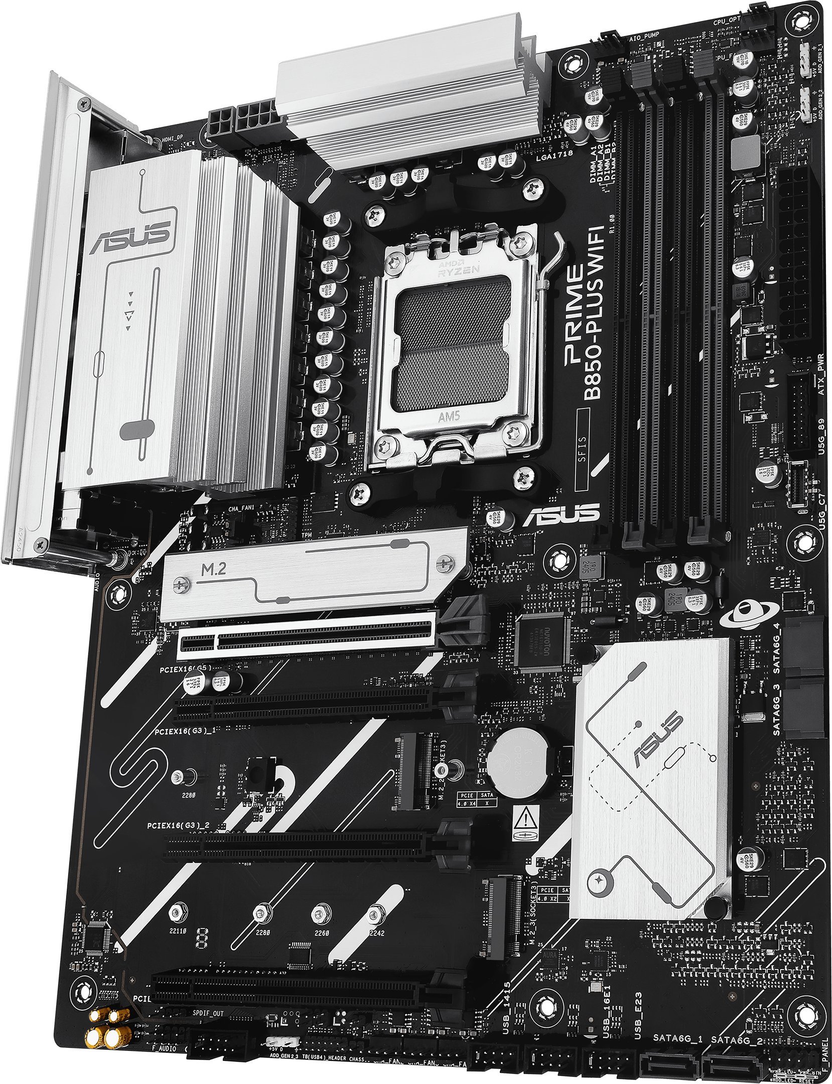 Pllakë amë ASUS PRIME B850 PLUS WIFI, Socket AM5, DDR5, ATX 4