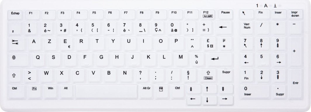 Tastierë Cherry, wireless, FR, e bardhë