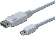 Kabllo Digitus Mini DisplayPort në DisplayPort, 3m, e bardhë