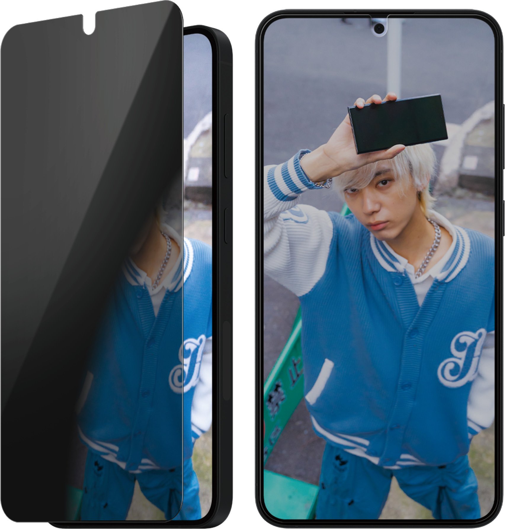 Заштитно стакло PanzerGlass Ultra Wide Fit Privacy, за Samsung Galaxy S25 Plus, филтер за приватност, проѕирно