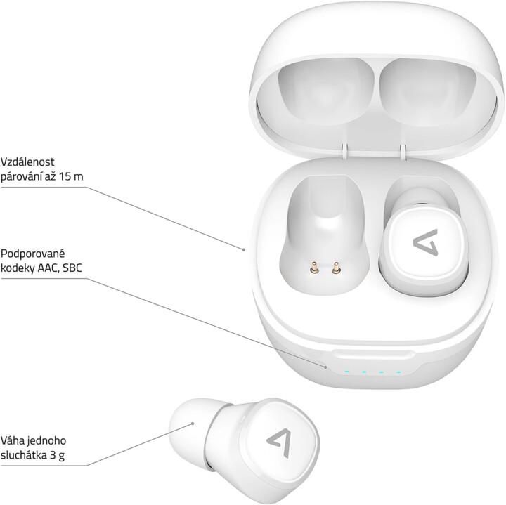 Dëgjuese LAMAX Dots2, të bardha