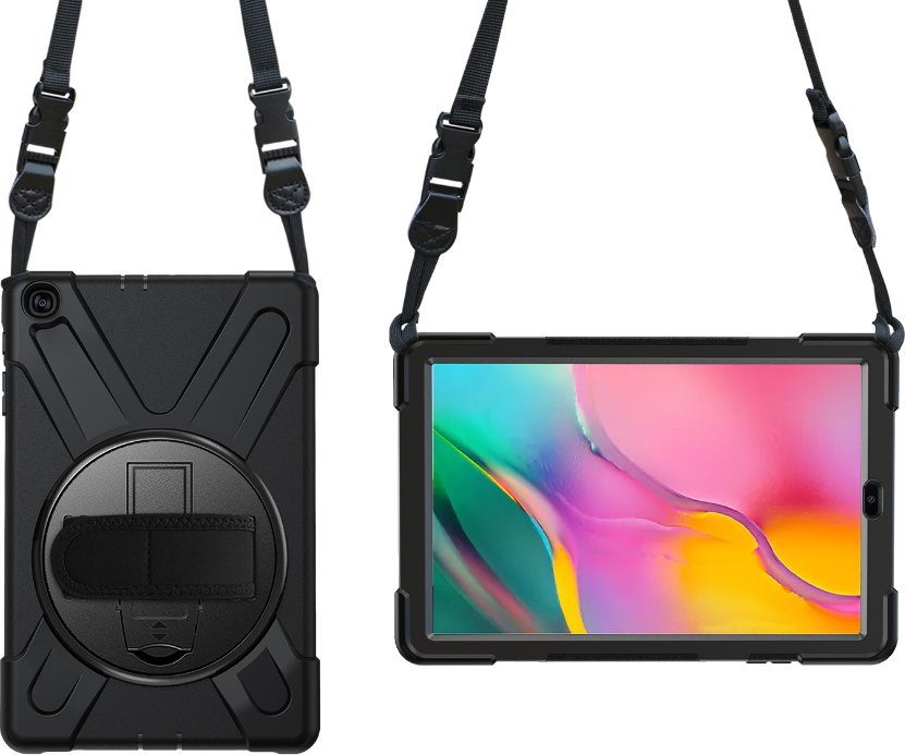 Mbështjellëse tablet eStuff Samsung Galaxy Tab A 10.1, model 2019, tip cover, e zezë