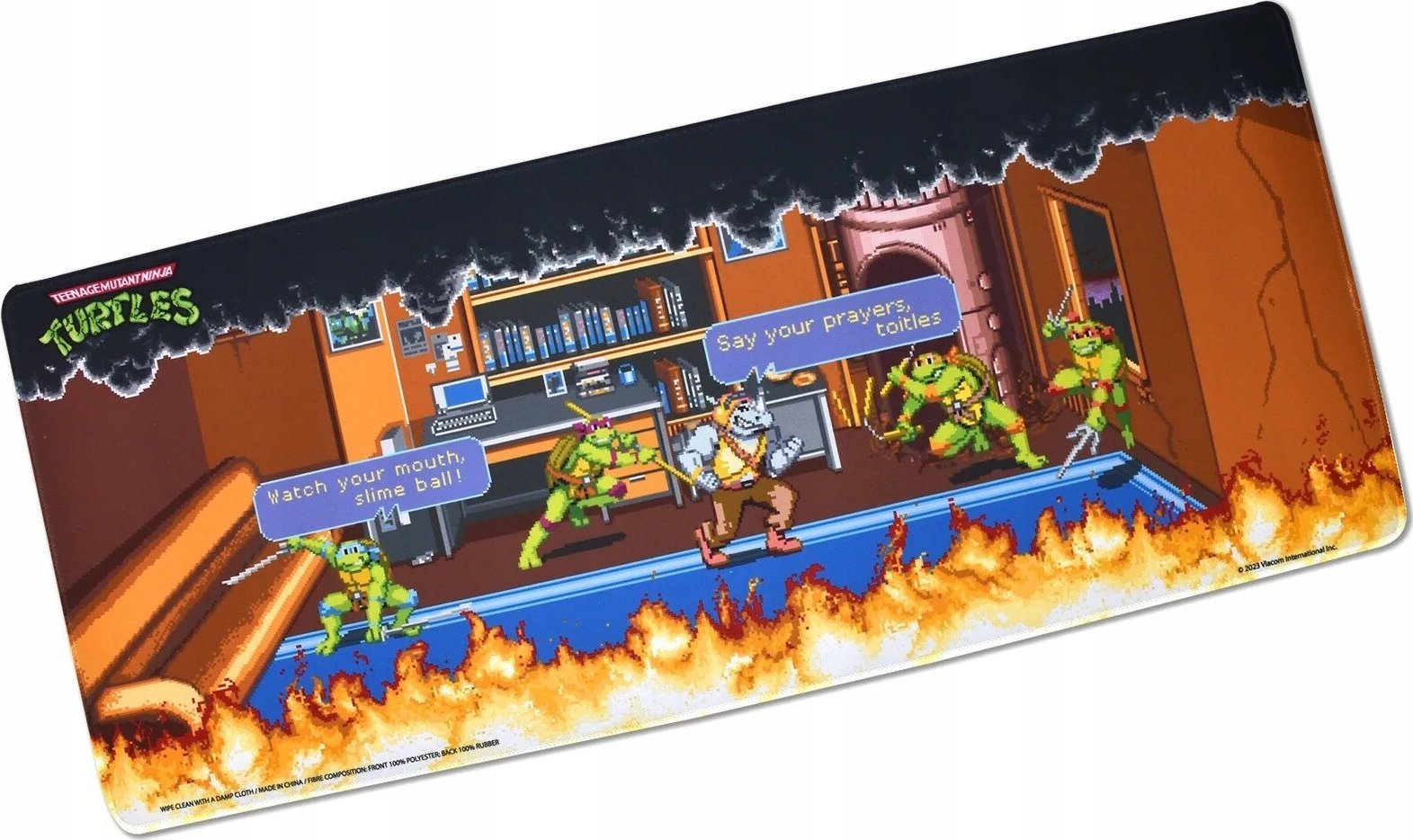 Mbulesë tavoline Teenage Mutant Ninja Turtles Jumbo Desk Mat, neopren, 70 x 30 cm, shumëngjyrëshe