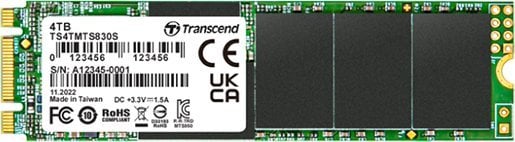 Disk SSD Transcend MTS830S, 4TB, M.2 2280 SATA III