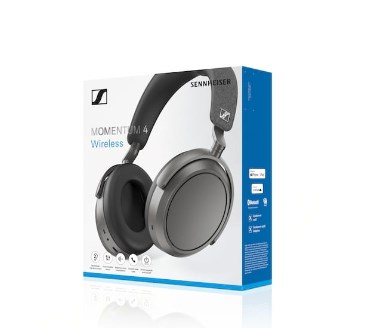 Kufje Sennheiser Momentum 4, Bluetooth, me Anulim të Zhurmës, të zeza