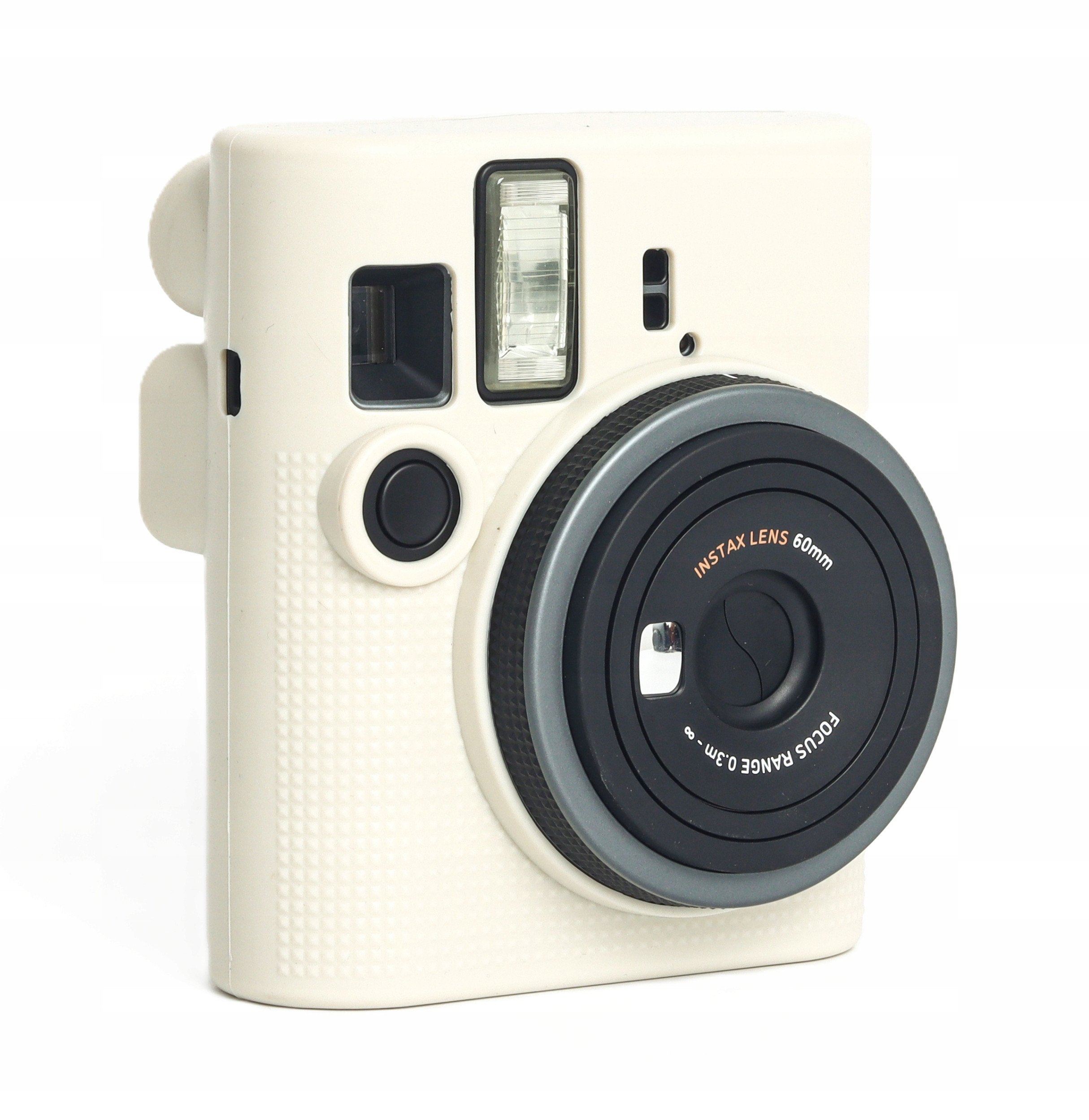 Kapak silikoni LoveInstant për Fujifilm Instax Mini 41, mbrojtës, e bardhë krem