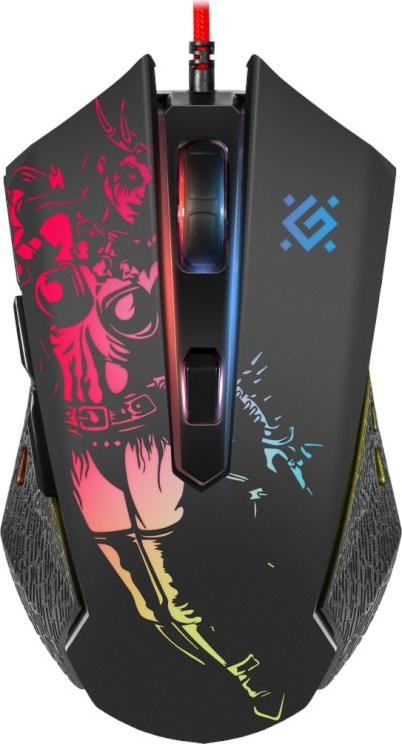 Mouse gaming Defender Sin'Sister GM-933, me kabllo, RGB, i zi