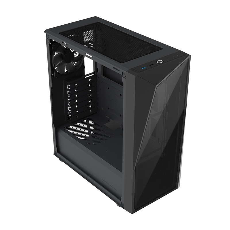 Kasa PC Cooler Master CMP 520L, Midi Tower, panel xhami, e zezë