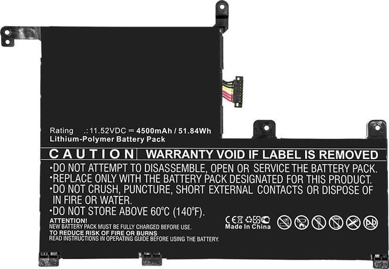Bateri laptopi CoreParts MBXAS-BA0190, zëvendësuese, e zezë