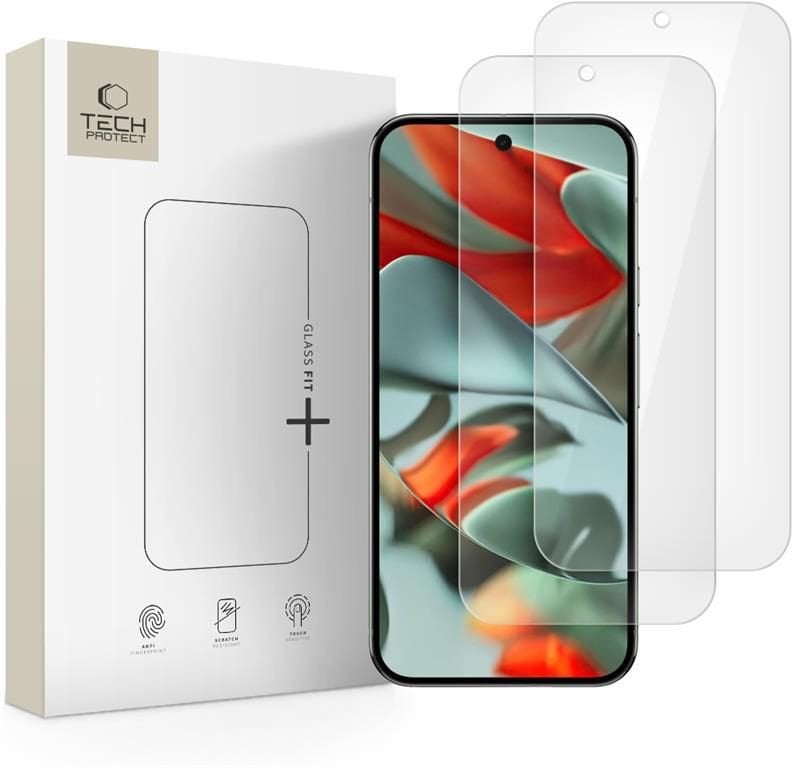 Xham mbrojtës Spigen Tech-Protect Glass Fit+, Google Pixel 9 Pro XL 10 Pro XL, 0.3mm, transparent