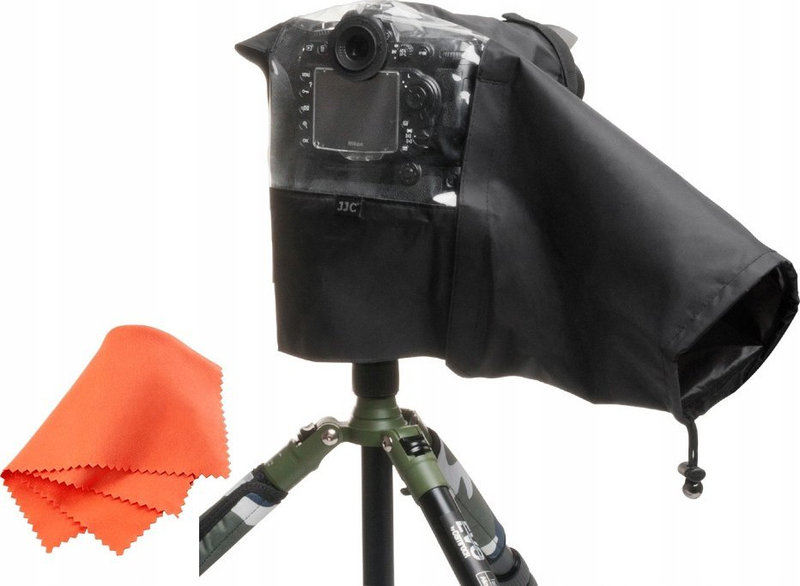 Mbulesë mbrojtëse për kamerë JJC RC-DK, rezistente ndaj ujit dhe pluhurit, e montueshme në tripod, transparente