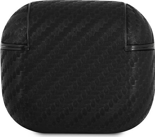Mbrojtëse me dizajn BMW Pu Carbon M Collection për AirPods 3, e zezë