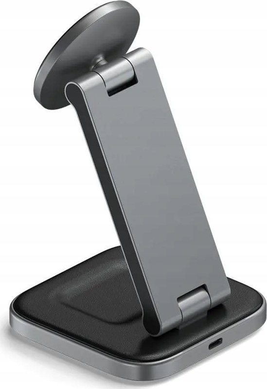 Karikues wireless Satechi 2 in 1 Foldable, 15W Qi2, Space Grey