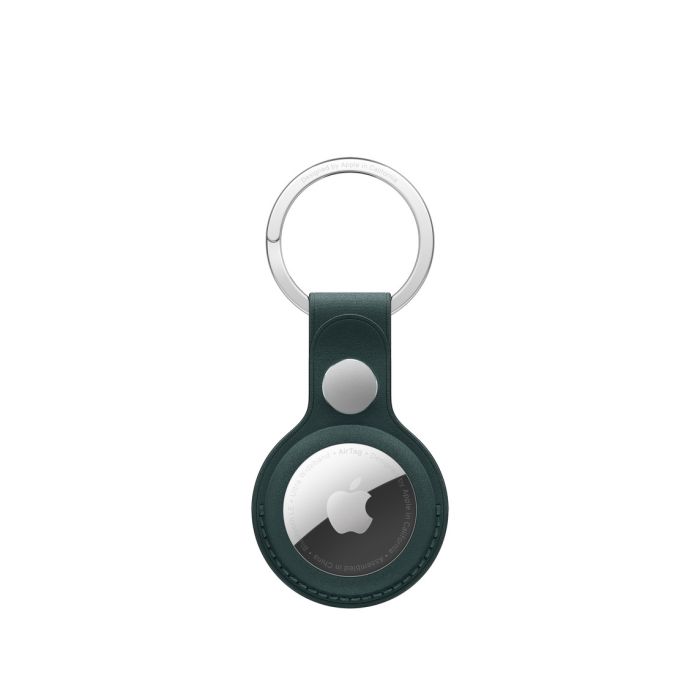 Apple AirTag FineWoven Key Ring, Dark Green
