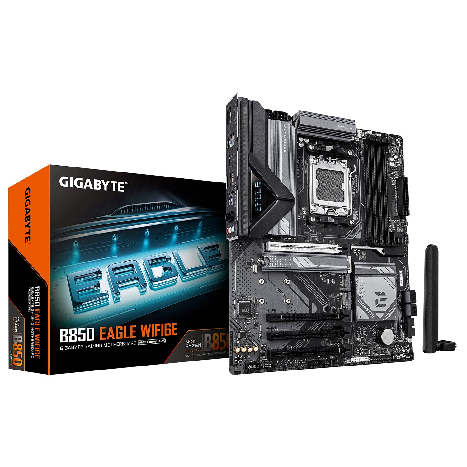 Pllakë amë Gigabyte B850 EAGLE WIFI6E, AM5, DDR5, e zezë 4